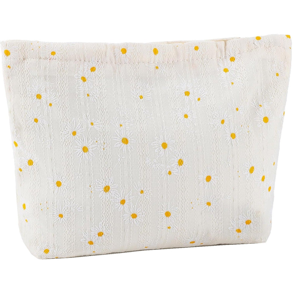 Quilted Daisy Cosmetic Bag