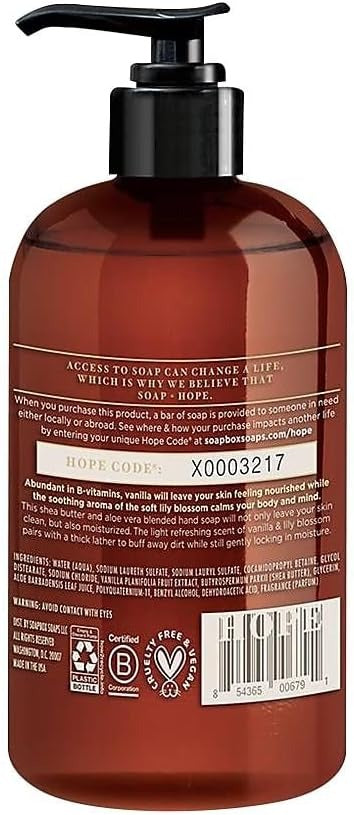 Vanilla And Lily Blossom Liquid Hand Soap