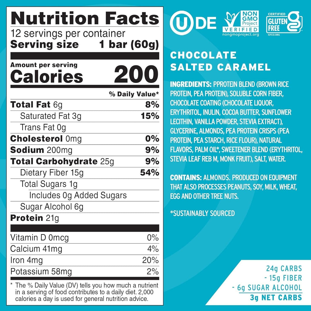 Dipped Protein Bars - Chocolate Salted Caramel (12 CT)