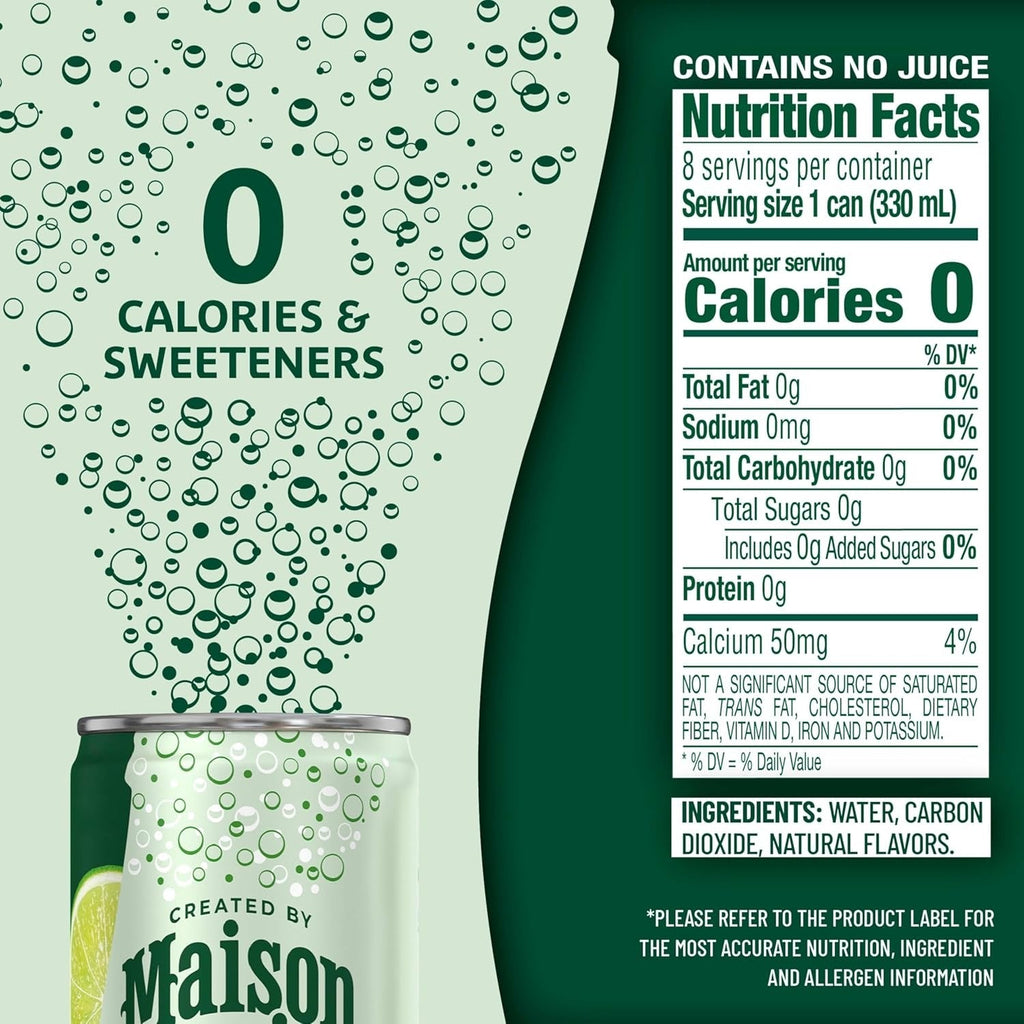 Lime Sparkling Water (8 Pack)