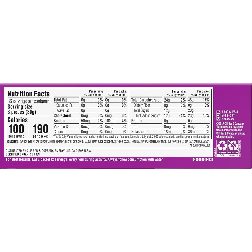 Bloks Energy Chews - Mountain Berry (18 CT)