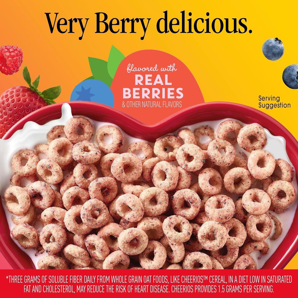 Gluten Free Very Berry Cheerios Cereal - Large Size