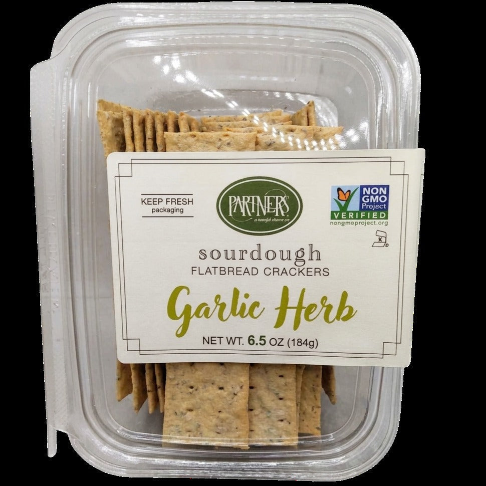 Sourdough Grilled Herb Flatbread Crackers