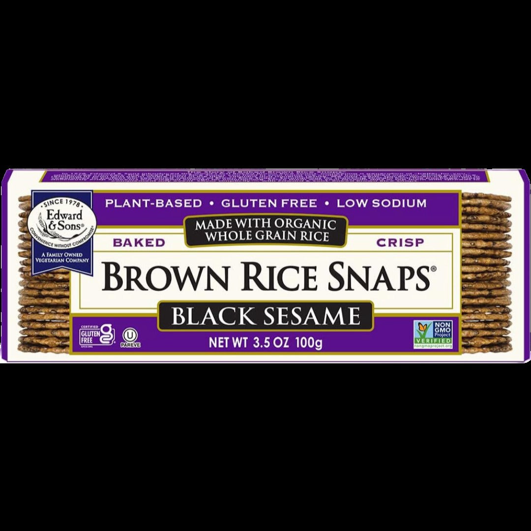 Brown Rice Snaps - Black Sesame