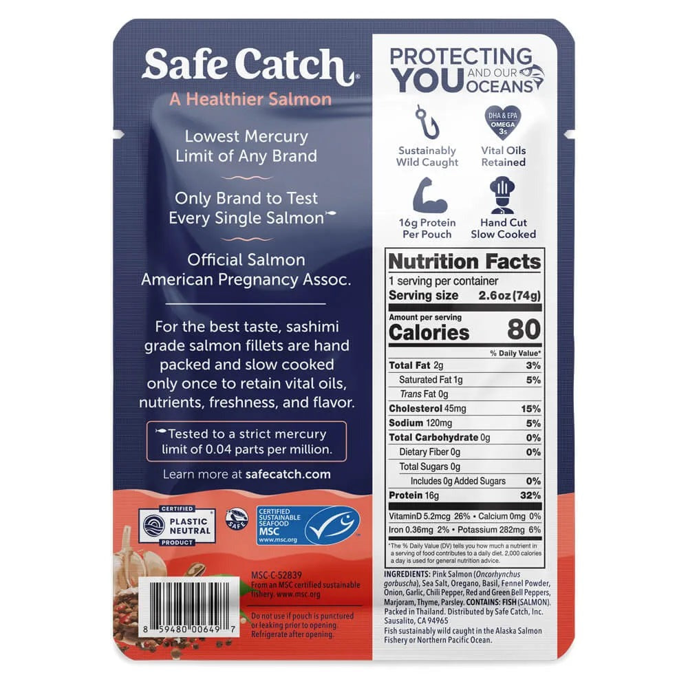 Wild Alaska Pink Salmon - Italan Herb (12 CT)