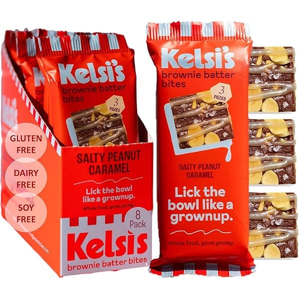 Salty Peanut Caramel Brownie Batter Bites (8 Pack)