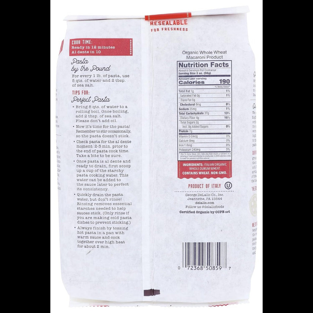 Organic Whole Wheat Farfalle Pasta