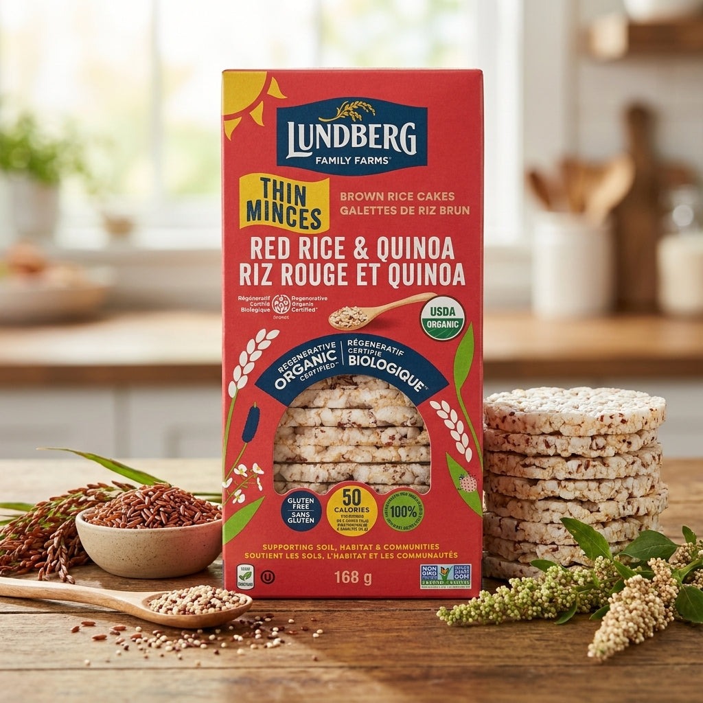 Organic Red Rice & Quinoa Brown Rice Cakes