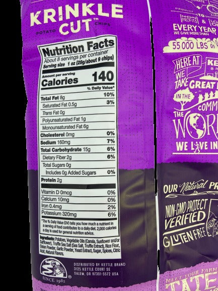 Krinkle Truffle & Salt Potato Chips