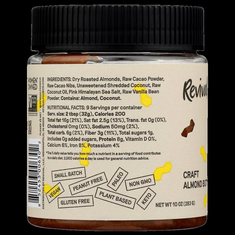 Raw Cacao Coconut Almond Butter