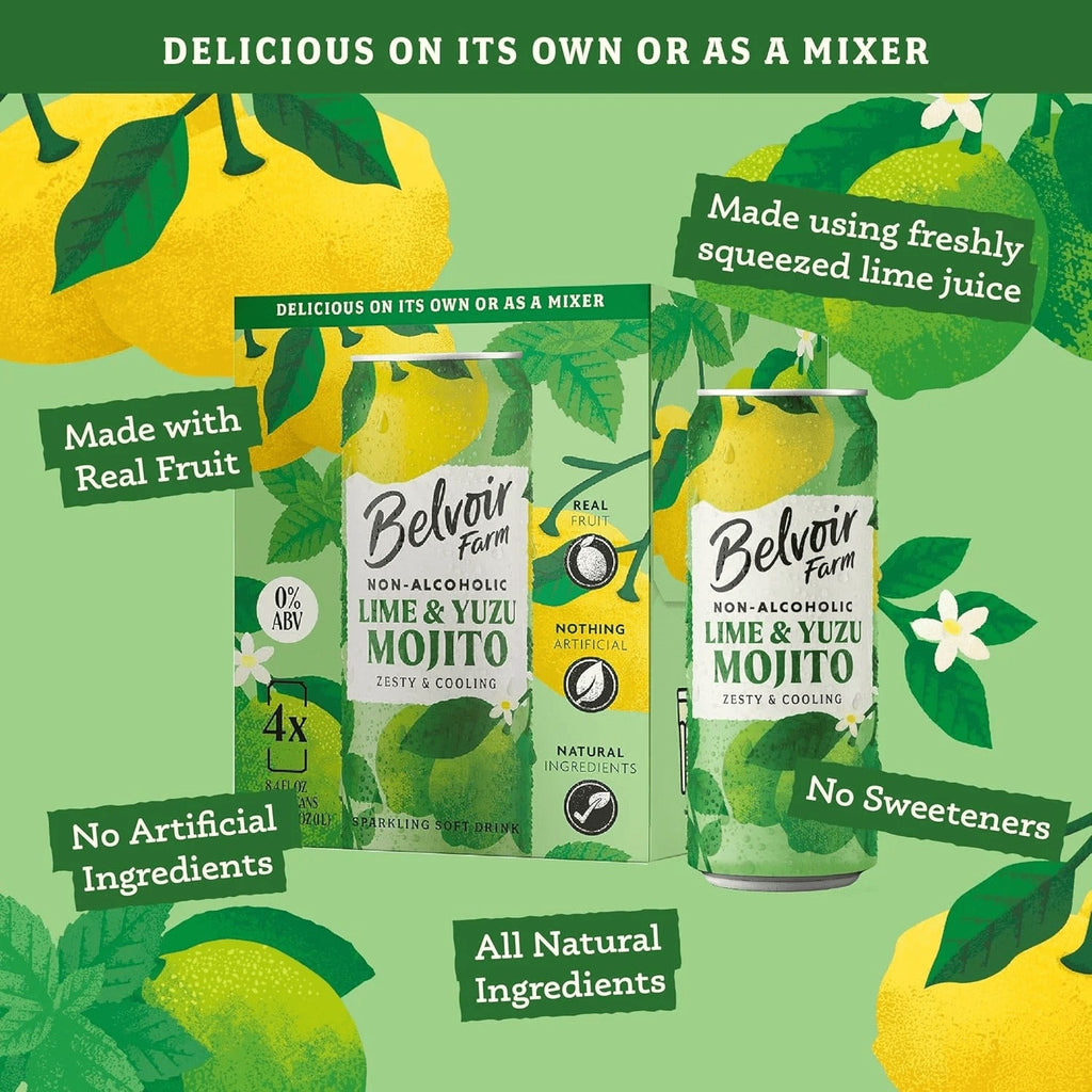 Non-Alcoholic Lime Yuzu Cocktail (4 Pack)