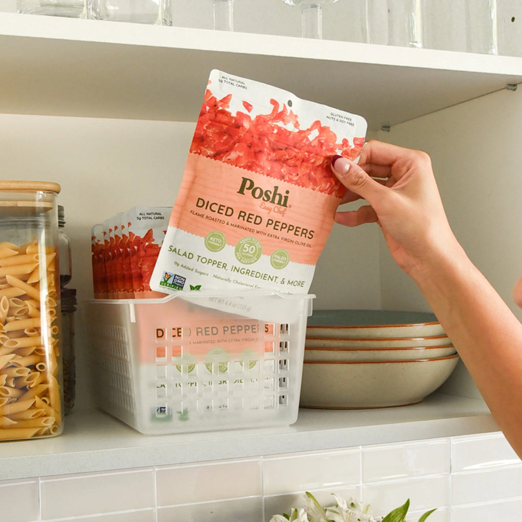 Diced Red Peppers in Extra Virgin Olive Oil (10 Pack)