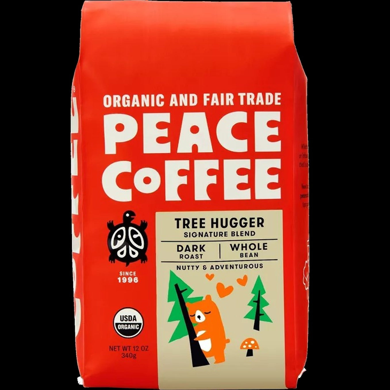 Organic Tree Hugger Whole Bean Dark Roast Coffee