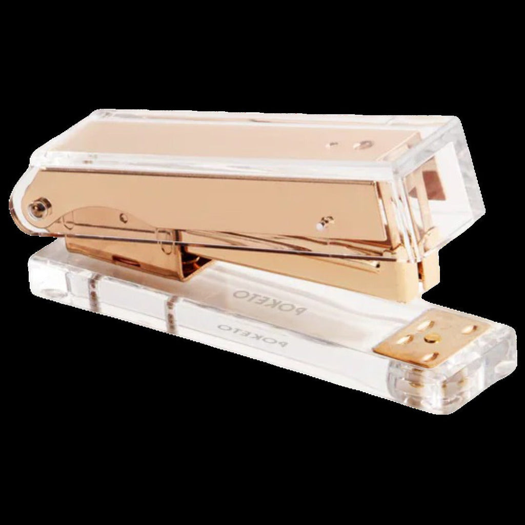 Acrylic Stapler in Gold