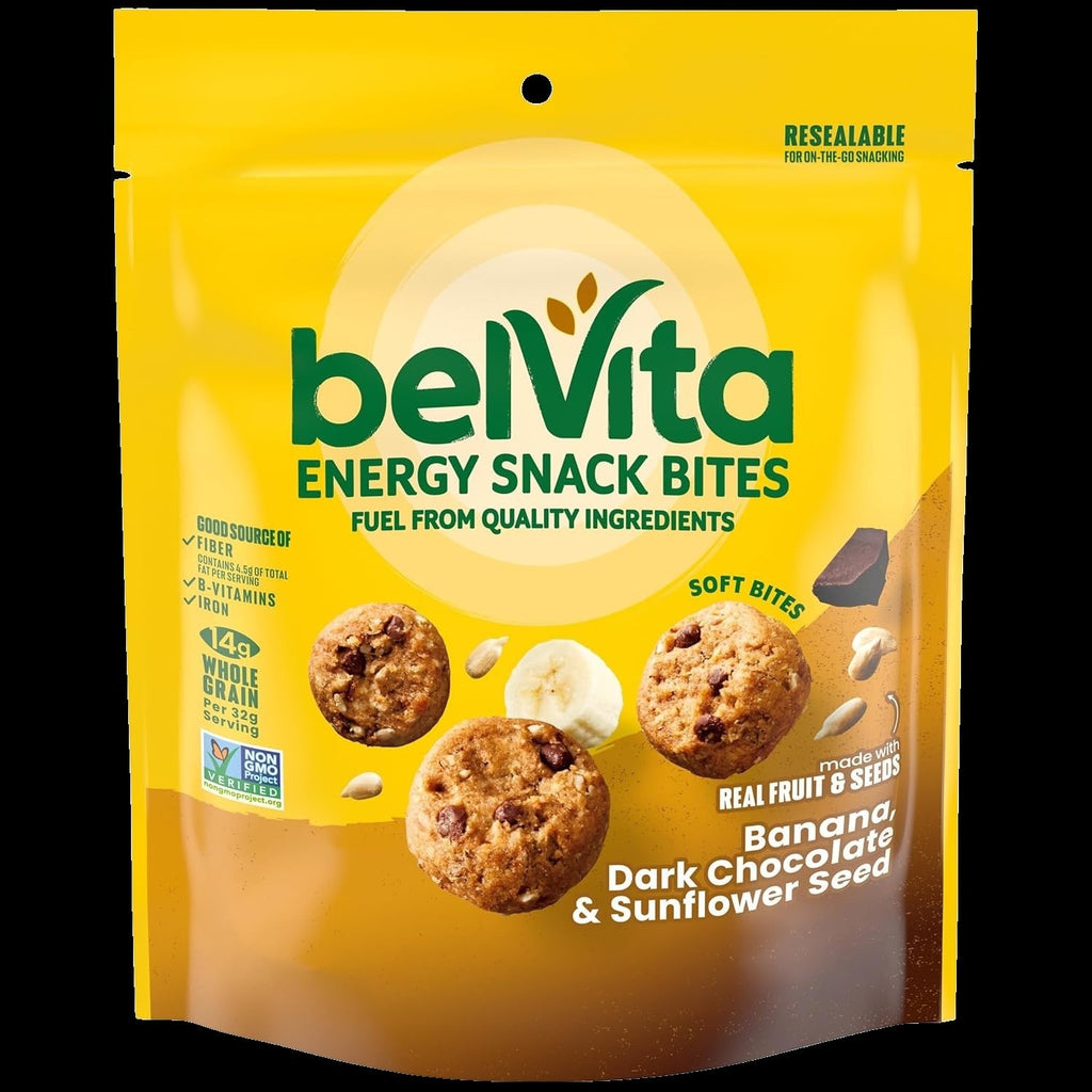 Banana, Dark Chocolate & Sunflower Seed Energy Snack Bites