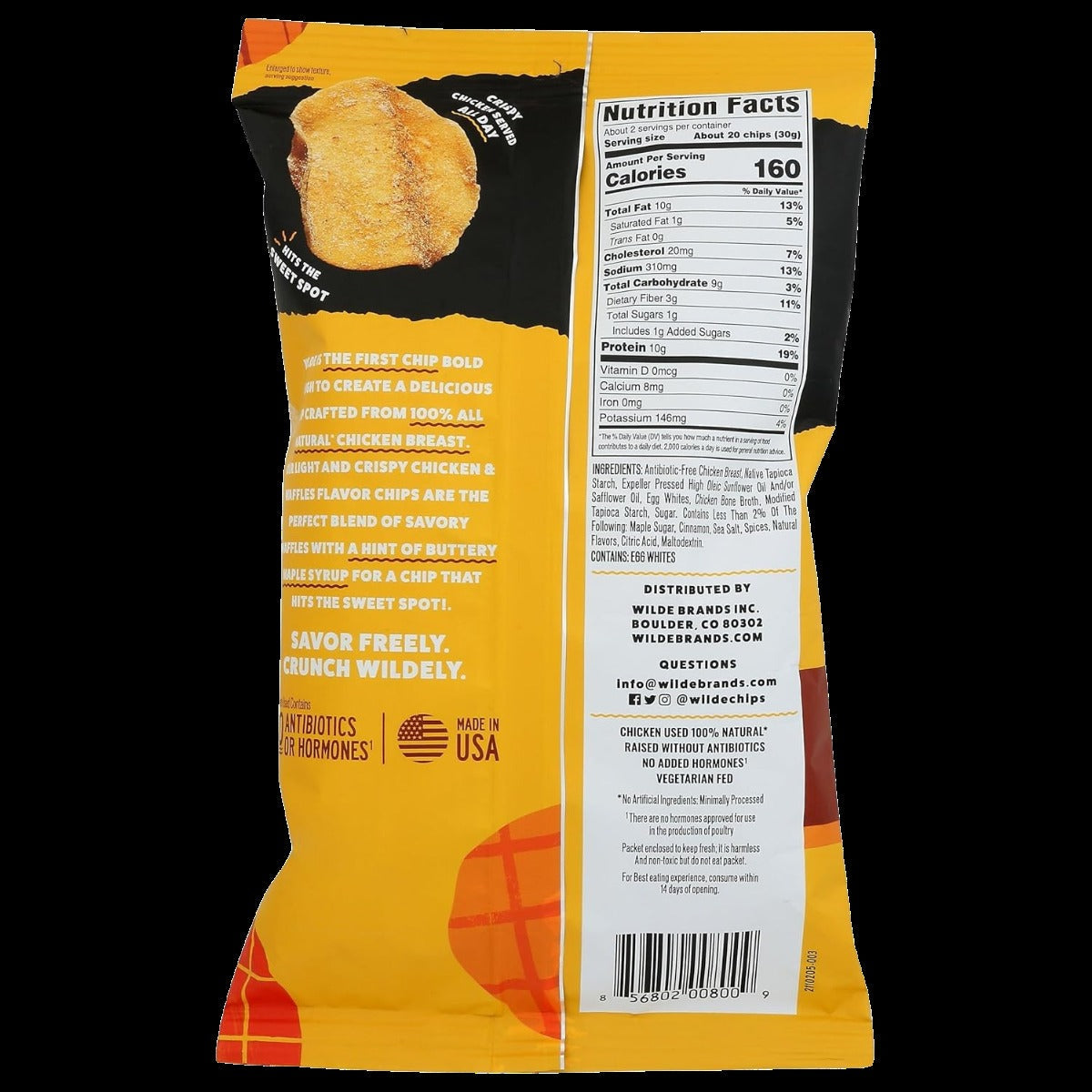 Chicken and Waffles Protein Chips