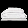 Woven Duvet Cover in White - King