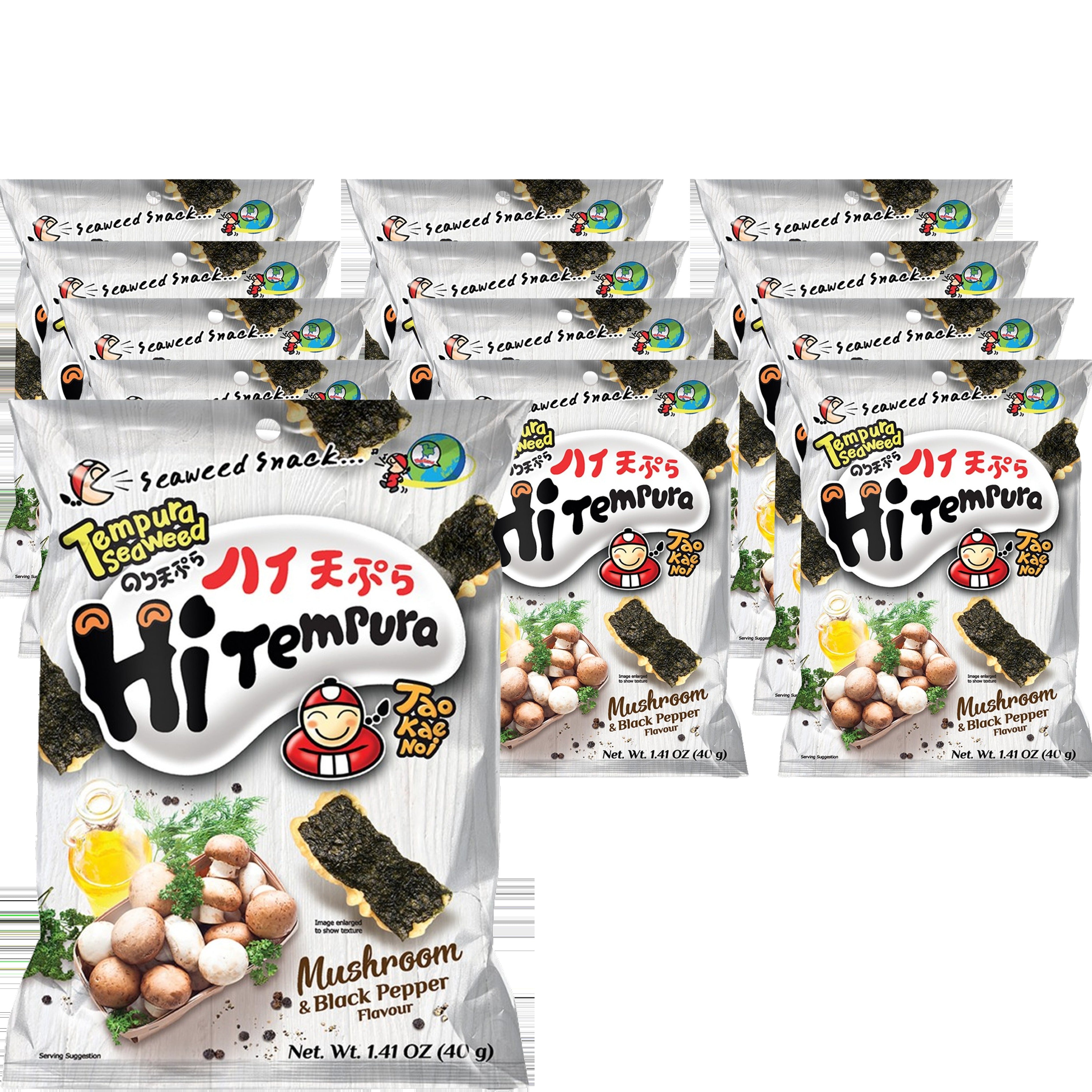 Tempura Seaweed Mushroom & Black Pepper (12 Pack)