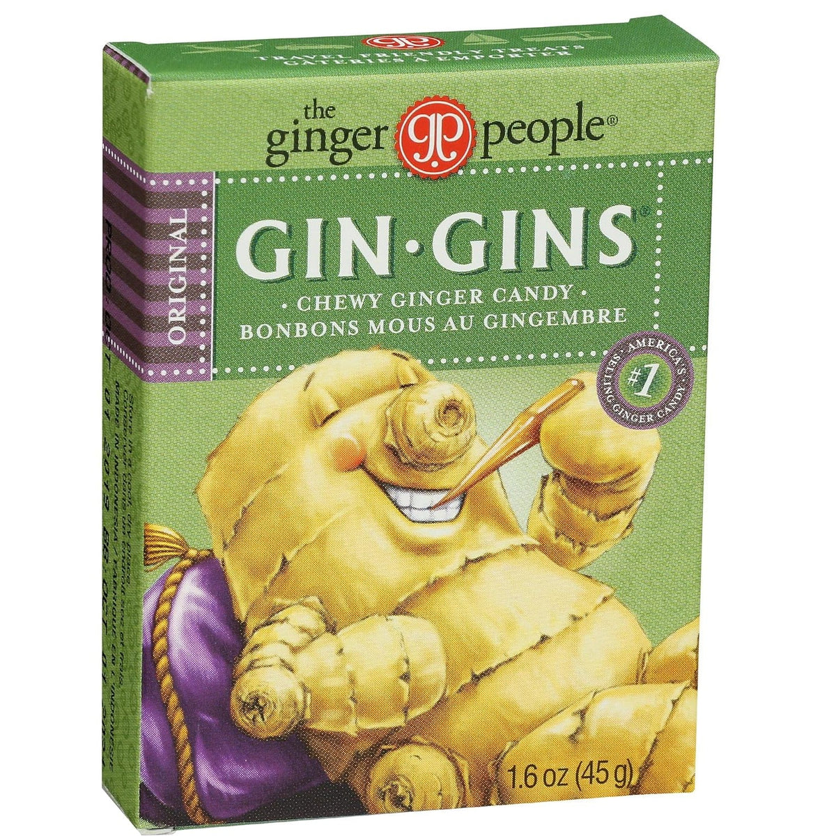 Gin-Gins Chewy Ginger Candy (Travel Pack)