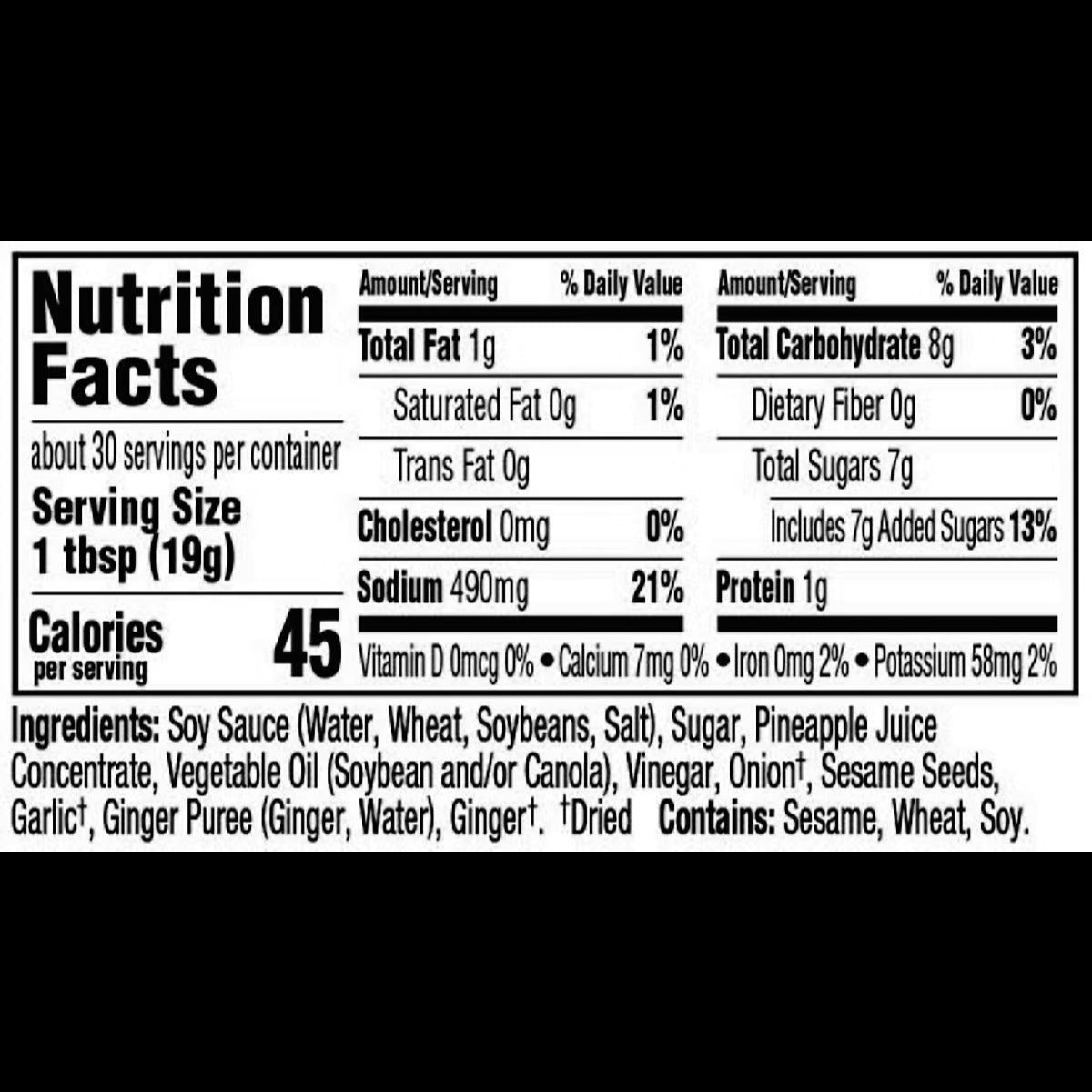 Island Teriyaki Sauce