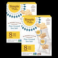 Almond Flour Crackers - Fine Ground Sea Salt Snack Pack (8 CT) (2 Pack)
