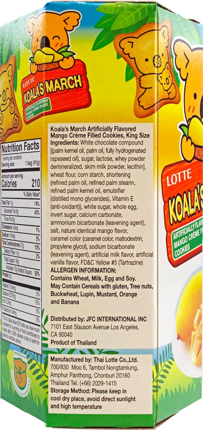 Koala's March Mango Cream Cookies (6 Pack)