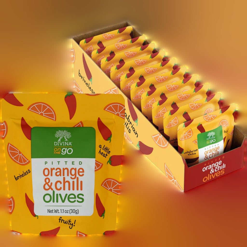 Orange & Chili Olives (10 Pack)