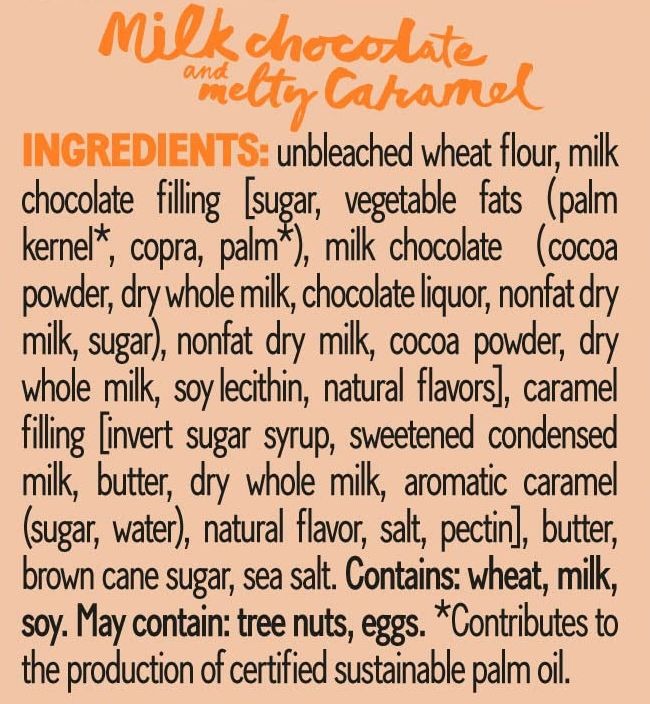 Milk Chocolate With Caramel Cookie Square (18 Pack)