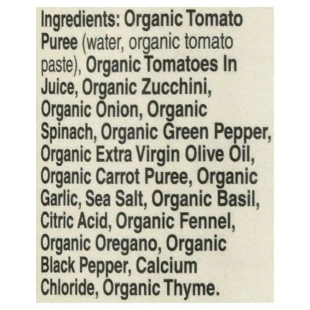 Organic Garden Vegetable Pasta Sauce