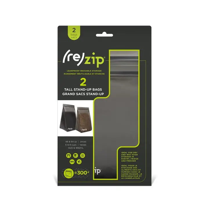 Reusable 6 & 8 Cup Bags 2-Piece - Grey
