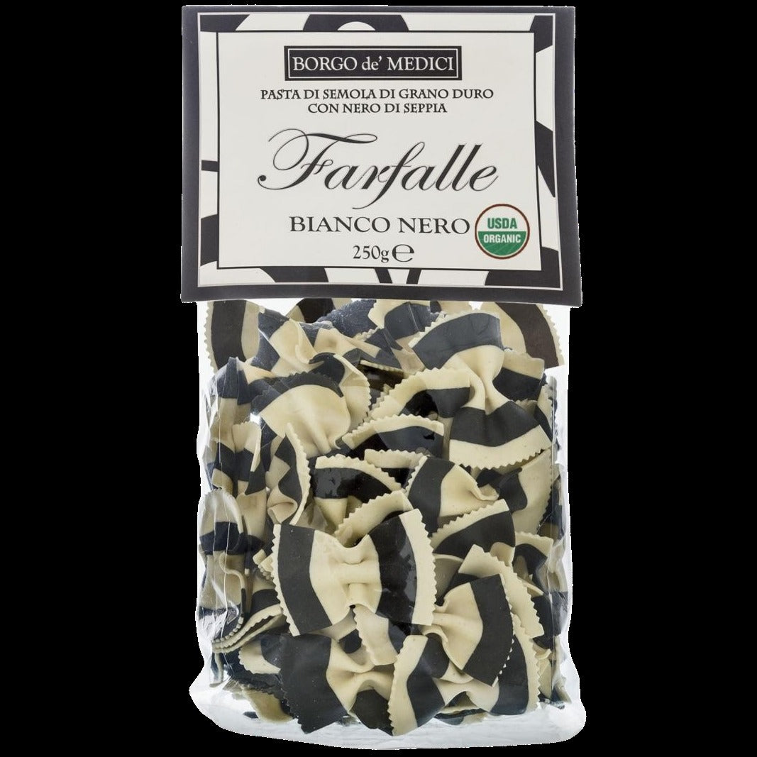 Organic Black & White Farfalle