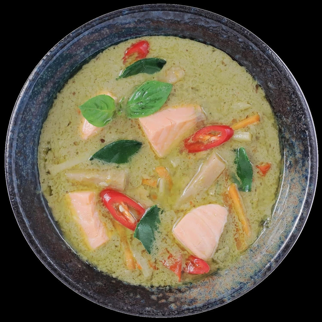 Thai Green Curry with Salmon & Rice