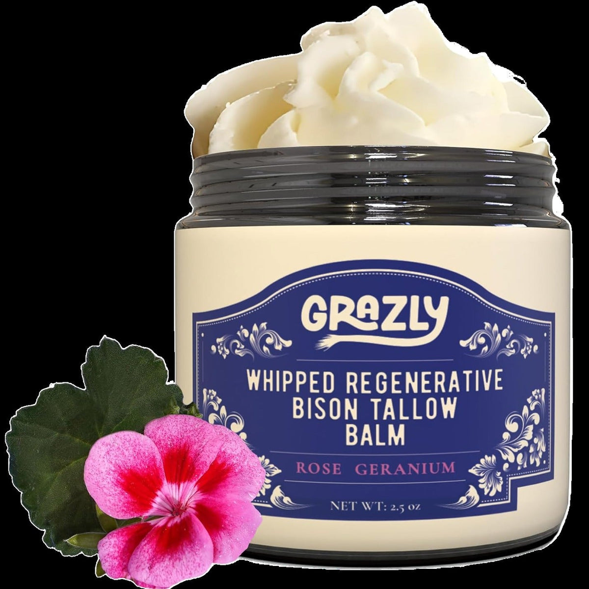 Bison Tallow Balm - Rose Geranium