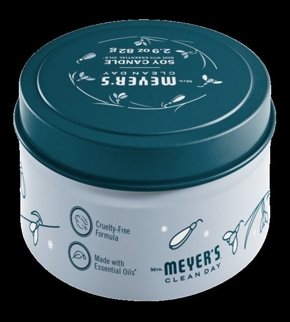 Snowdrop Tin Candle