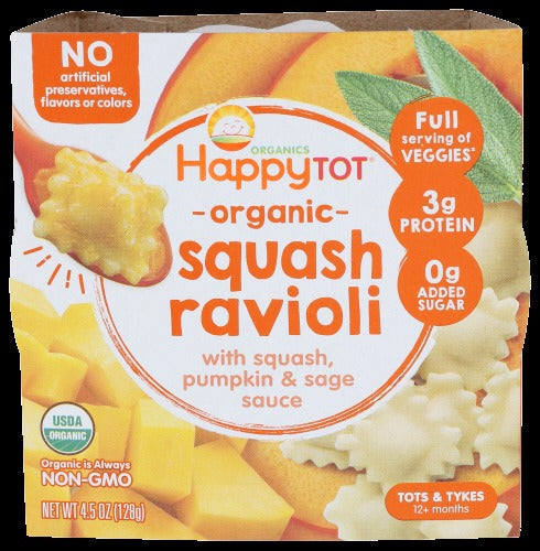 Organic Squash Ravioli With Pumpkin & Sage Sauce