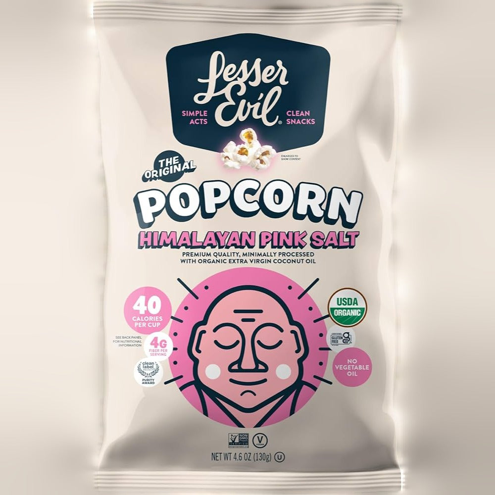 Organic Popcorn Himalayan Sea Salt