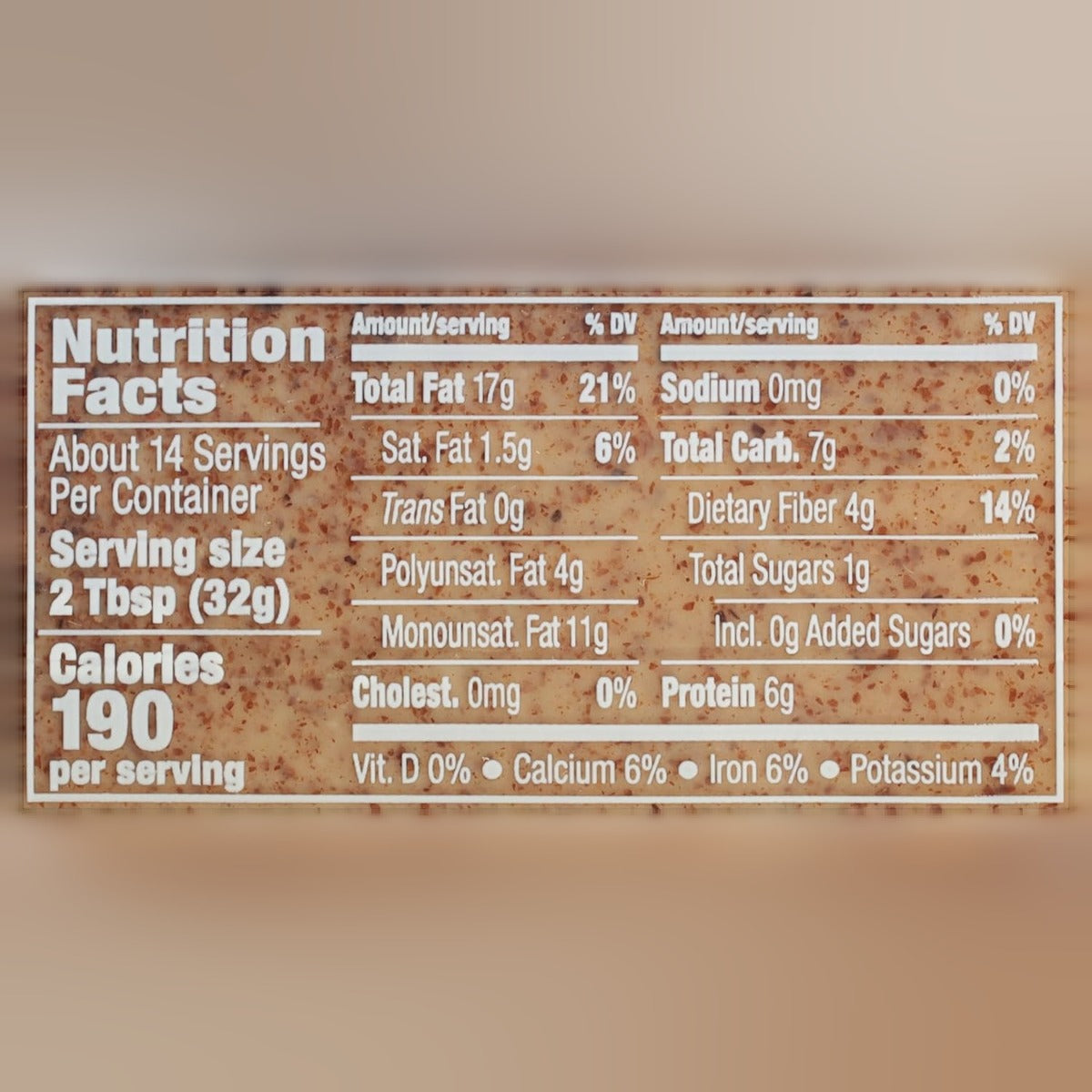 Natural Creamy Raw Almond Butter