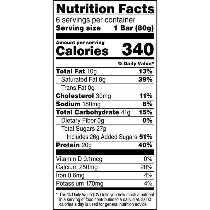 Whey Protein Bar Chocolate Caramel (6 CT)