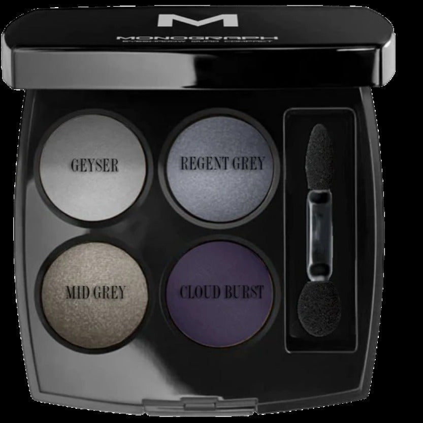 Monograph Eyeshadow Quads 7 - Geyser, Regent Grey, Mid Grey, Cloud Burst