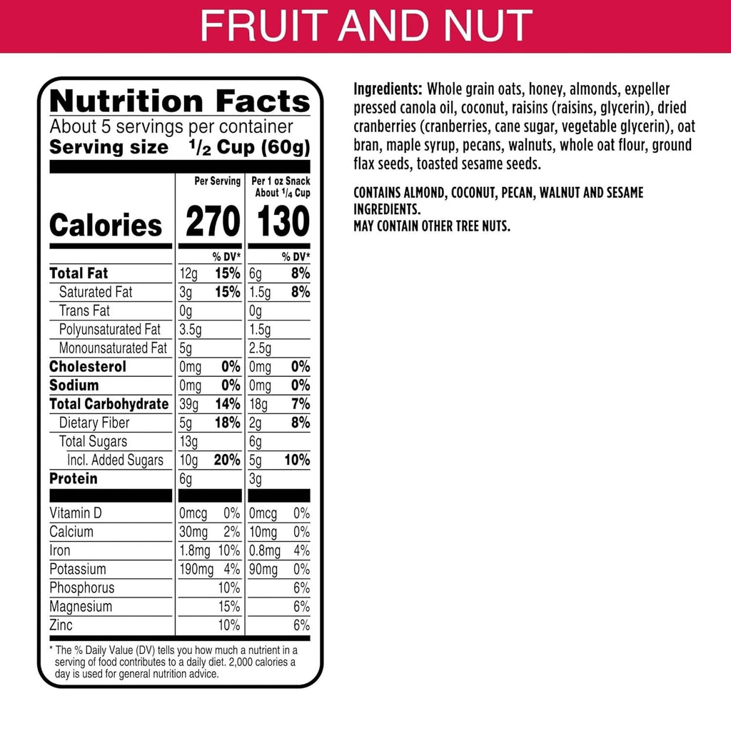 Fruit & Nut Granola