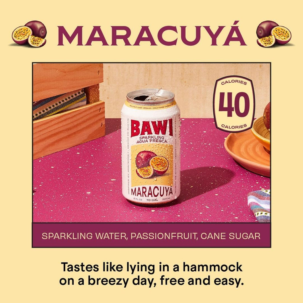 Sparkling Agua Fresca Maracuya - Passionfruit (4 Pack)