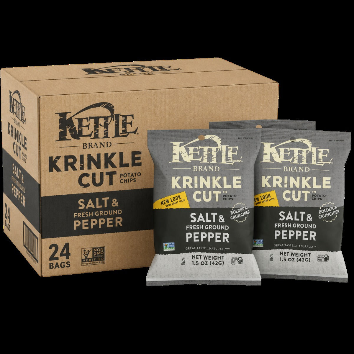 Sea Salt & Fresh Ground Pepper Potato Chips (24 CT)