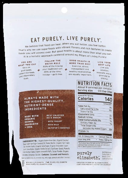 Chocolate Peanut Butter Ancient Grain Granola