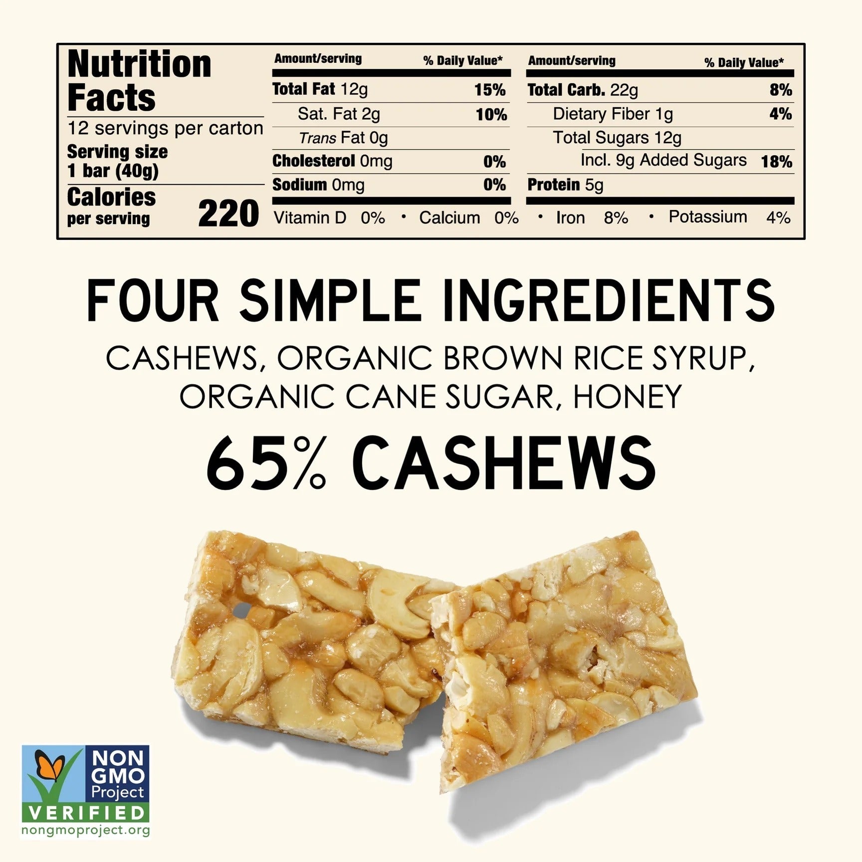Cashew Nut Bar (12 CT)