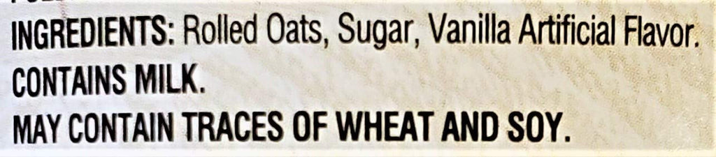 Vanilla Instant Oats