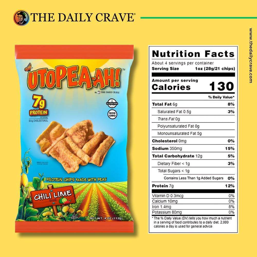 Utopeah-ah! Chili Lime Protein Chips