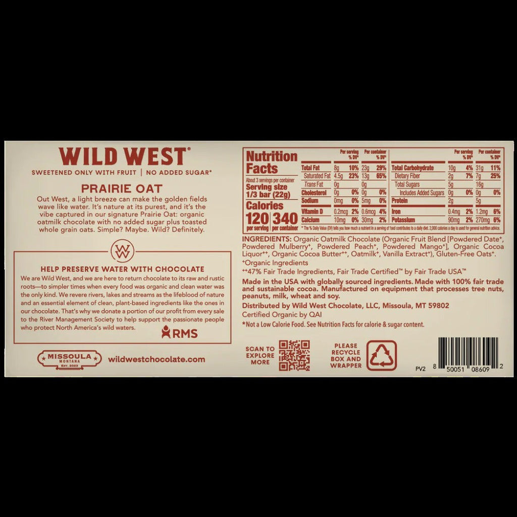 Chocolate Prairie Oat Bar