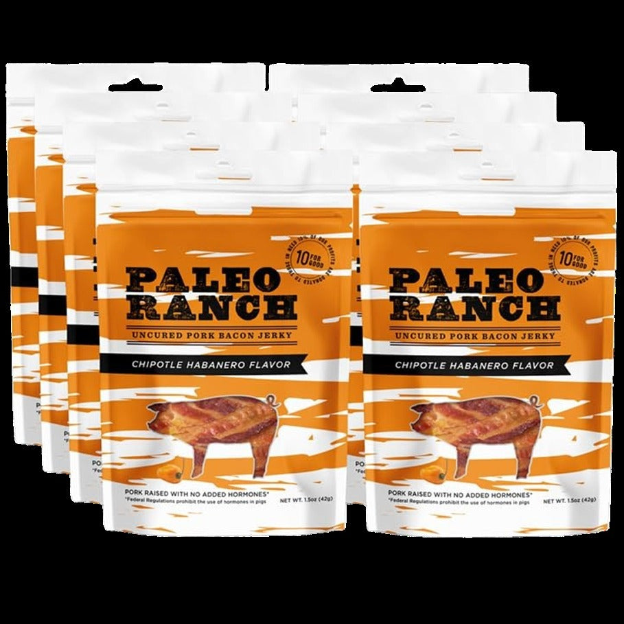 Chipotle Habanero Pork Bacon Jerky (8 Pack)