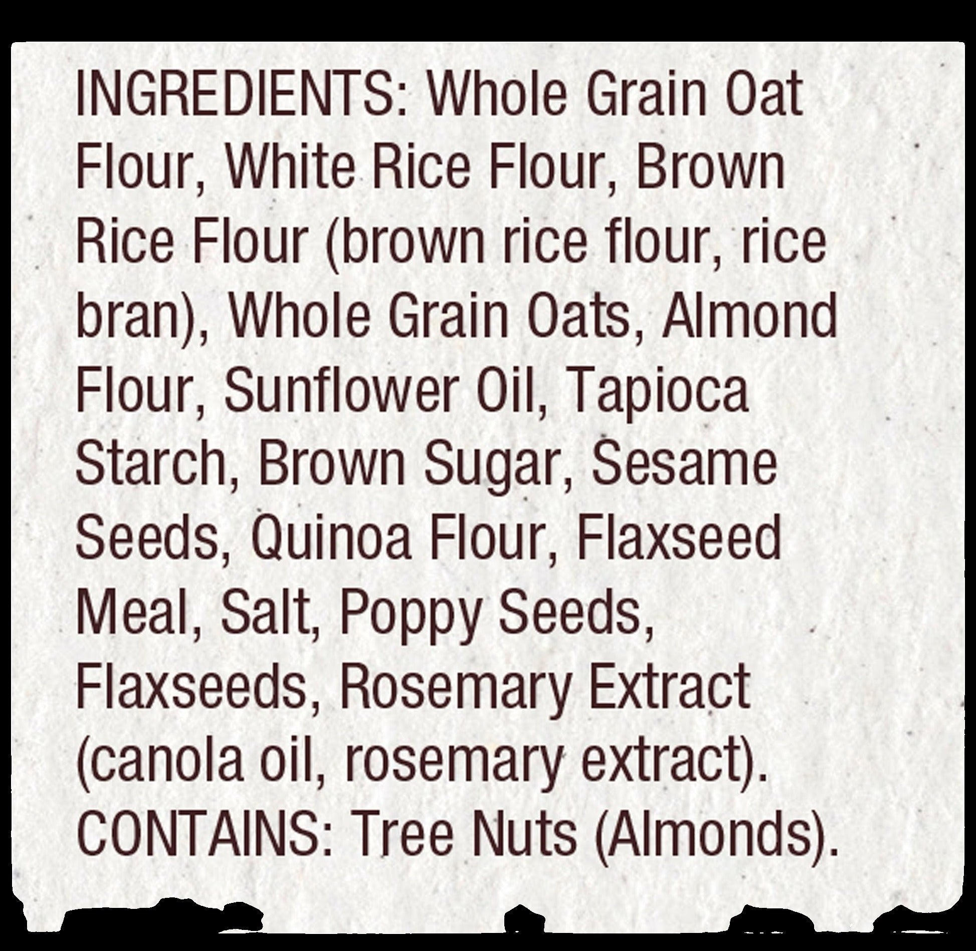 Sesame Oat Crackers