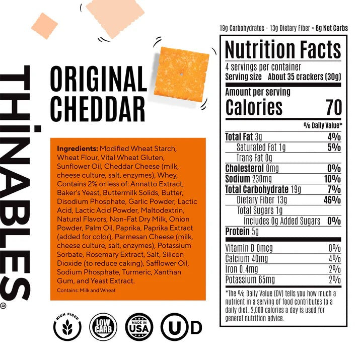 Cheddar Thinnables Crackers